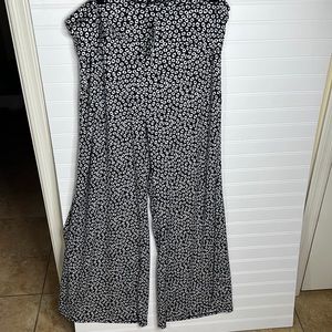 HONEY & LACE Abstract Print Palazzo Pants 2X